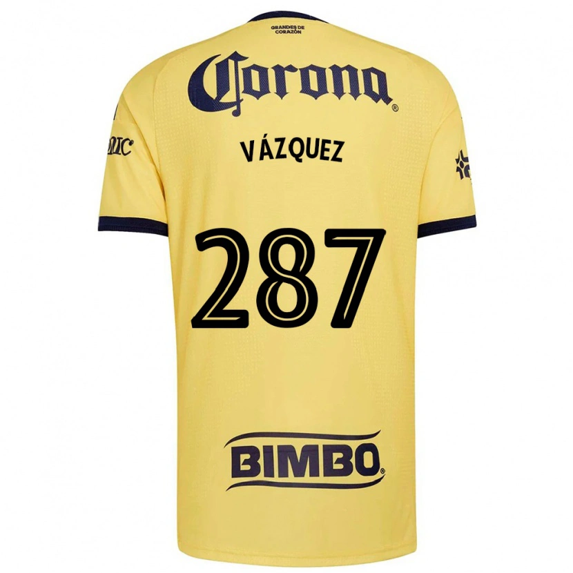 Danxen Mujer Camiseta Omar Vázquez #287 Amarillo Rojo Negro 1ª Equipación 2026/27 La Camisa México