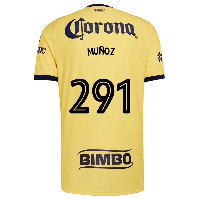 Danxen Mujer Camiseta Jorge Muñoz #291 Amarillo Rojo Negro 1ª Equipación 2026/27 La Camisa México