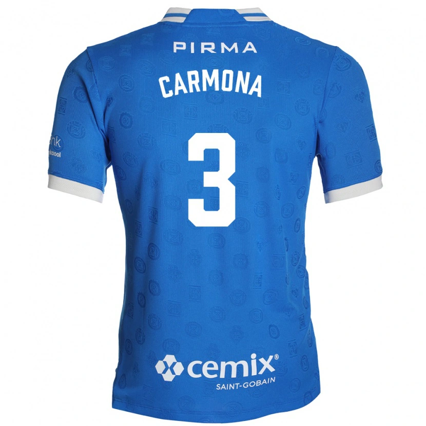 Danxen Mujer Camiseta Edith Carmona #3 Azul Blanco Rojo 1ª Equipación 2026/27 La Camisa México