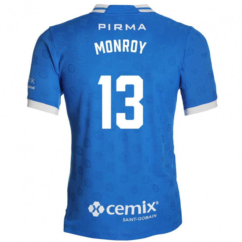 Danxen Mujer Camiseta Daniela Monroy #13 Azul Blanco Rojo 1ª Equipación 2026/27 La Camisa México