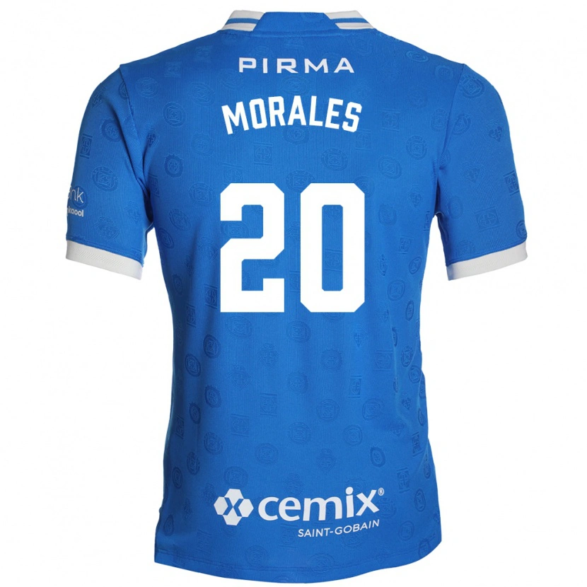 Danxen Mujer Camiseta Ivan Morales #20 Azul Blanco Rojo 1ª Equipación 2026/27 La Camisa México