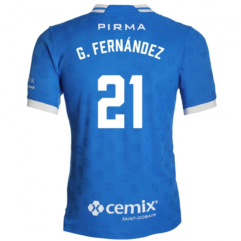 Danxen Mujer Camiseta Gabriel Fernández #21 Azul Blanco Rojo 1ª Equipación 2026/27 La Camisa México