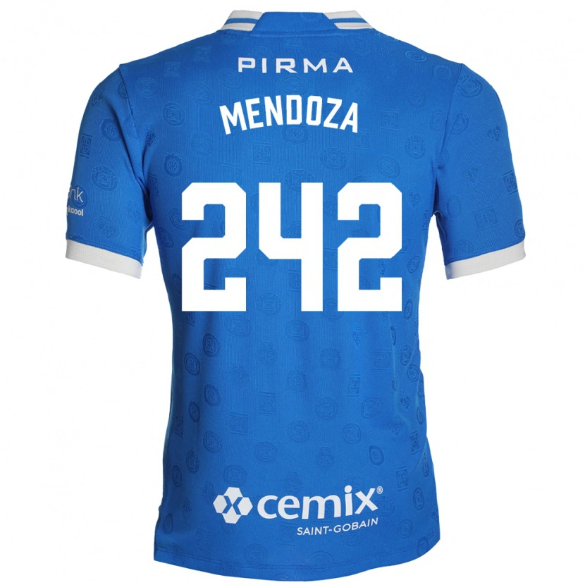 Danxen Mujer Camiseta Giovani Mendoza #242 Azul Blanco Rojo 1ª Equipación 2026/27 La Camisa México