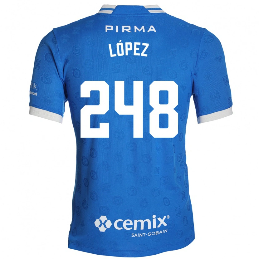 Danxen Mujer Camiseta Ernesto López #248 Azul Blanco Rojo 1ª Equipación 2026/27 La Camisa México