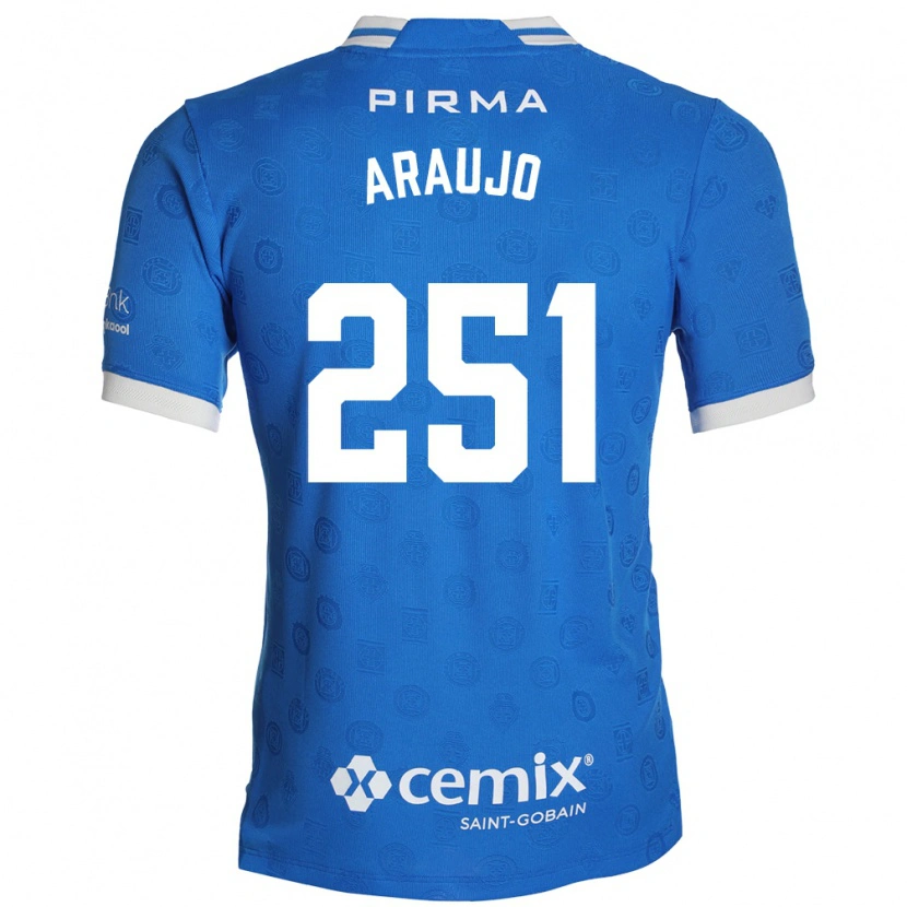Danxen Mujer Camiseta Francisco Araujo #251 Azul Blanco Rojo 1ª Equipación 2026/27 La Camisa México