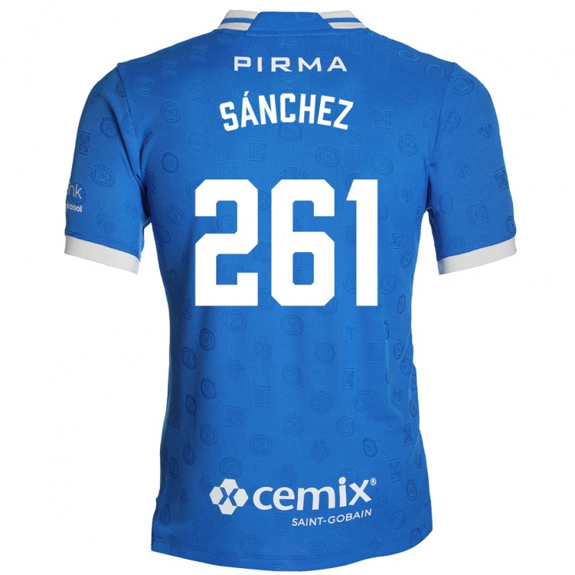 Danxen Mujer Camiseta Paulo Sánchez #261 Azul Blanco Rojo 1ª Equipación 2026/27 La Camisa México