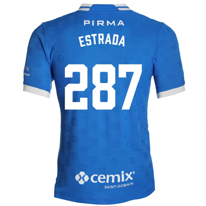Danxen Mujer Camiseta Hernán Estrada #287 Azul Blanco Rojo 1ª Equipación 2026/27 La Camisa México