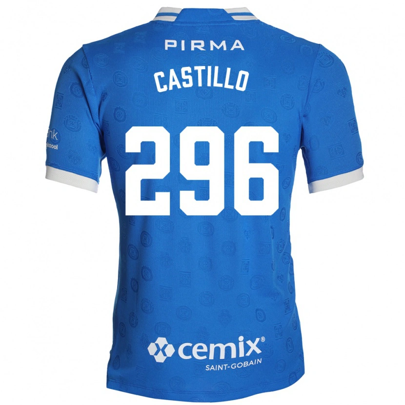 Danxen Mujer Camiseta Eduardo Castillo #296 Azul Blanco Rojo 1ª Equipación 2026/27 La Camisa México