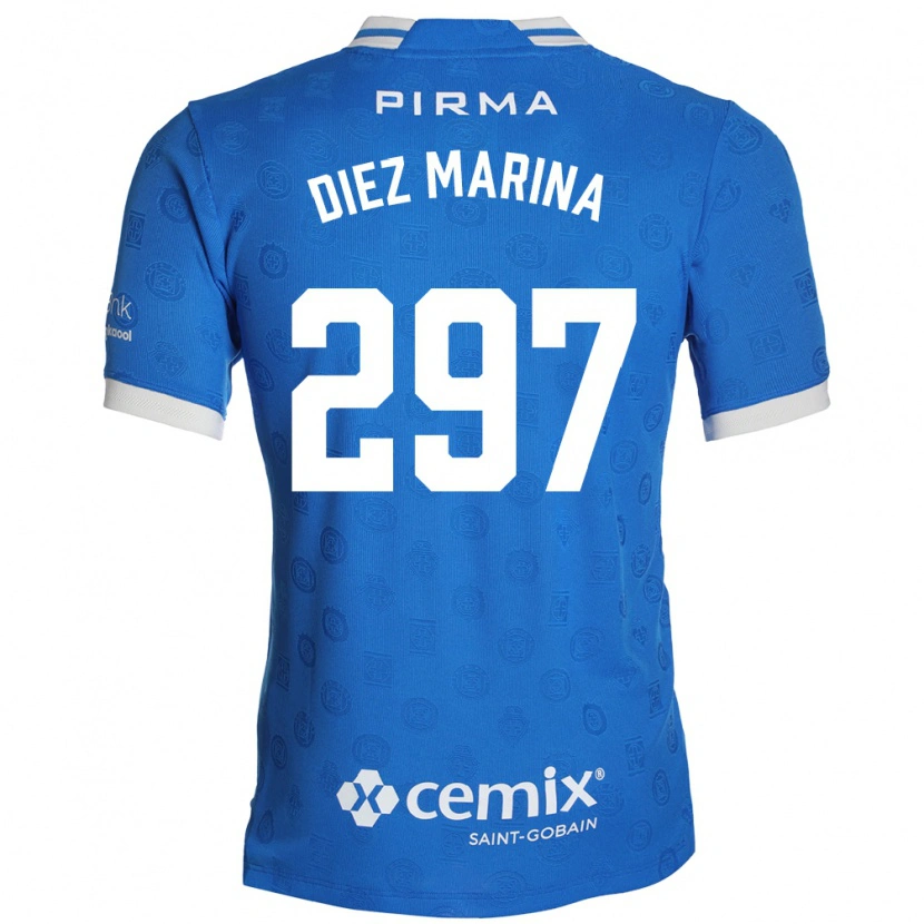 Danxen Mujer Camiseta Edgar Diez Marina #297 Azul Blanco Rojo 1ª Equipación 2026/27 La Camisa México