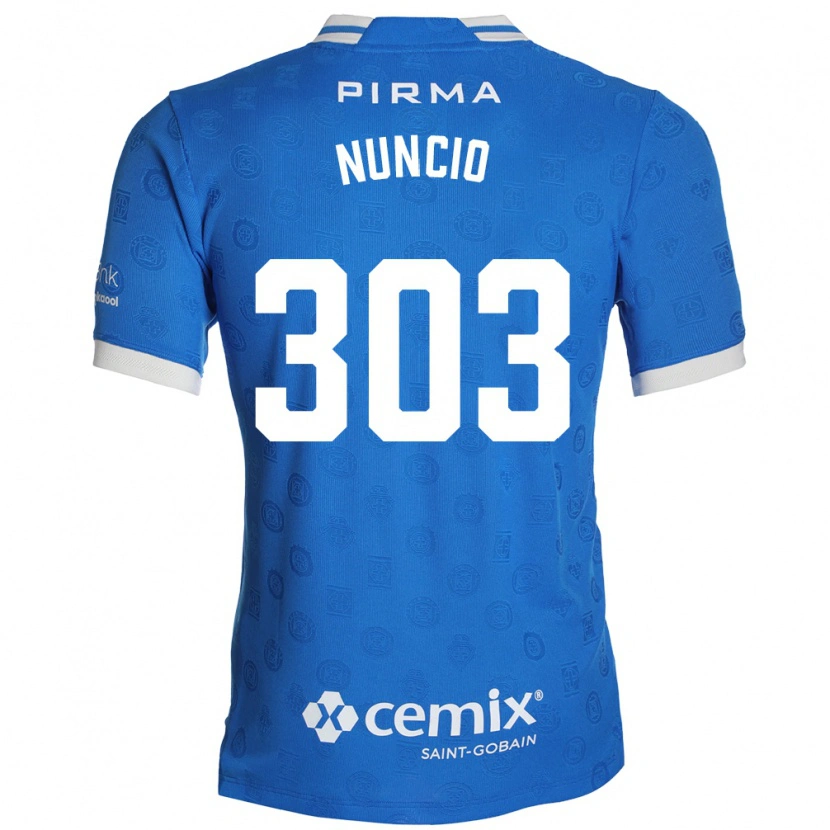 Danxen Mujer Camiseta Carlos Nuncio #303 Azul Blanco Rojo 1ª Equipación 2026/27 La Camisa México