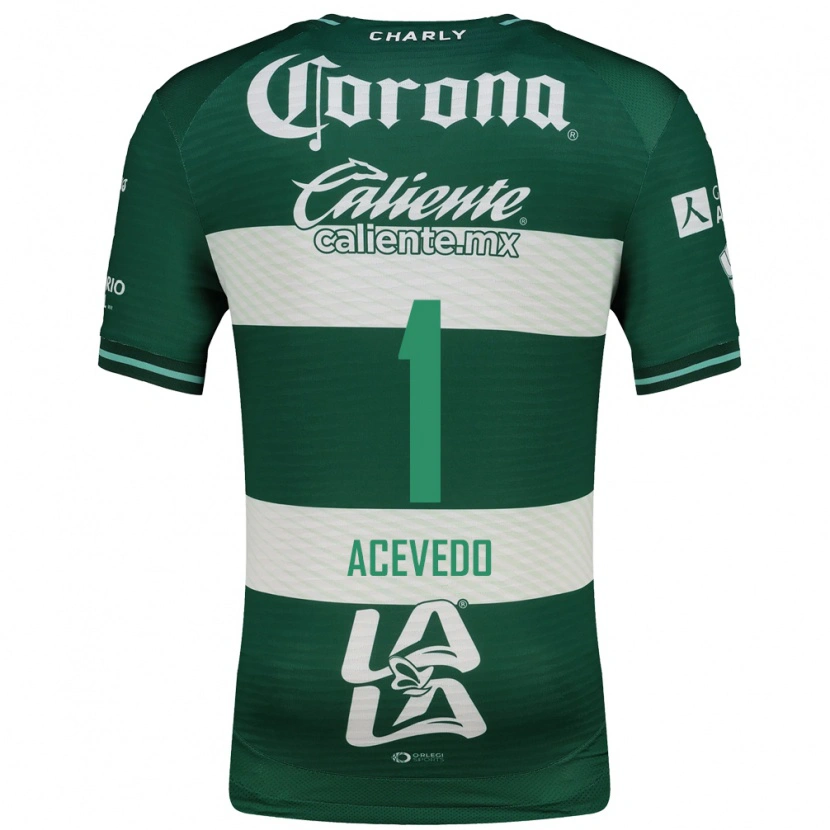 Danxen Mujer Camiseta Carlos Acevedo #1 Verde Blanco 1ª Equipación 2026/27 La Camisa México