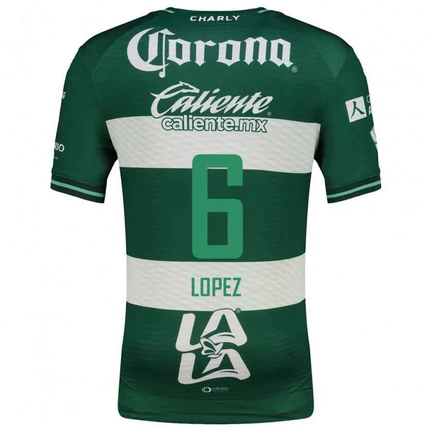 Danxen Mujer Camiseta Brenda Lopez #6 Verde Blanco 1ª Equipación 2026/27 La Camisa México