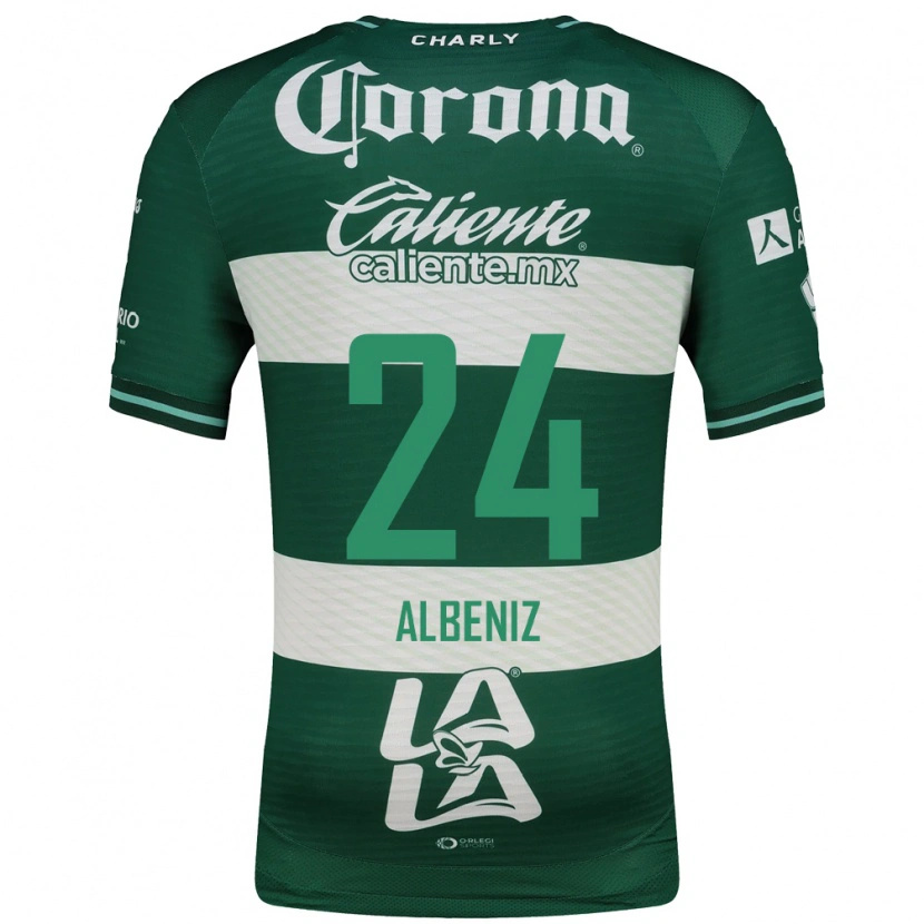 Danxen Mujer Camiseta Maika Albeniz #24 Verde Blanco 1ª Equipación 2026/27 La Camisa México