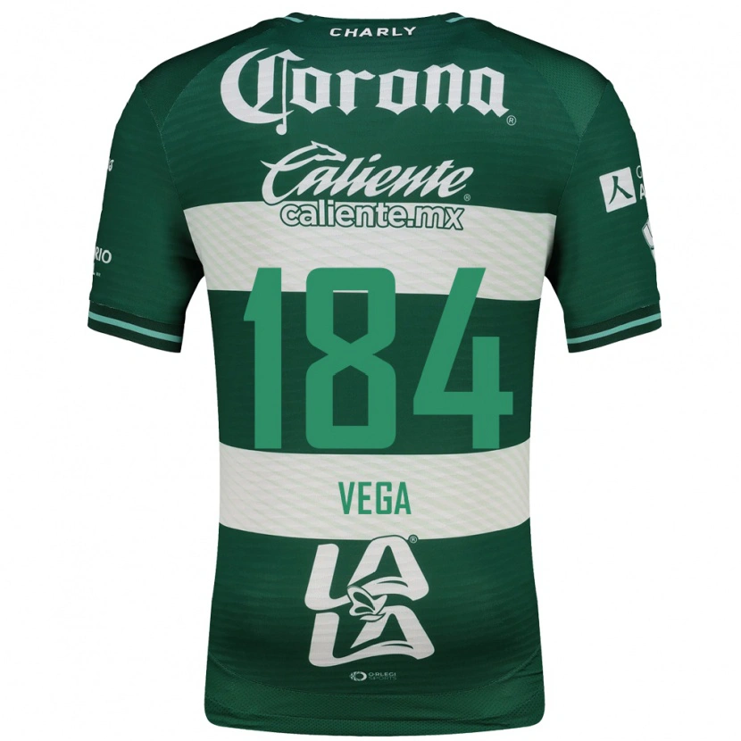Danxen Mujer Camiseta Luis Vega #184 Verde Blanco 1ª Equipación 2026/27 La Camisa México