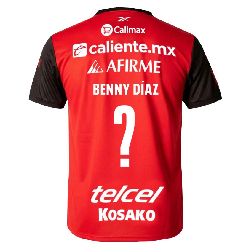 Danxen Mujer Camiseta Benny Diaz #0 Negro Rojo 1ª Equipación 2026/27 La Camisa México