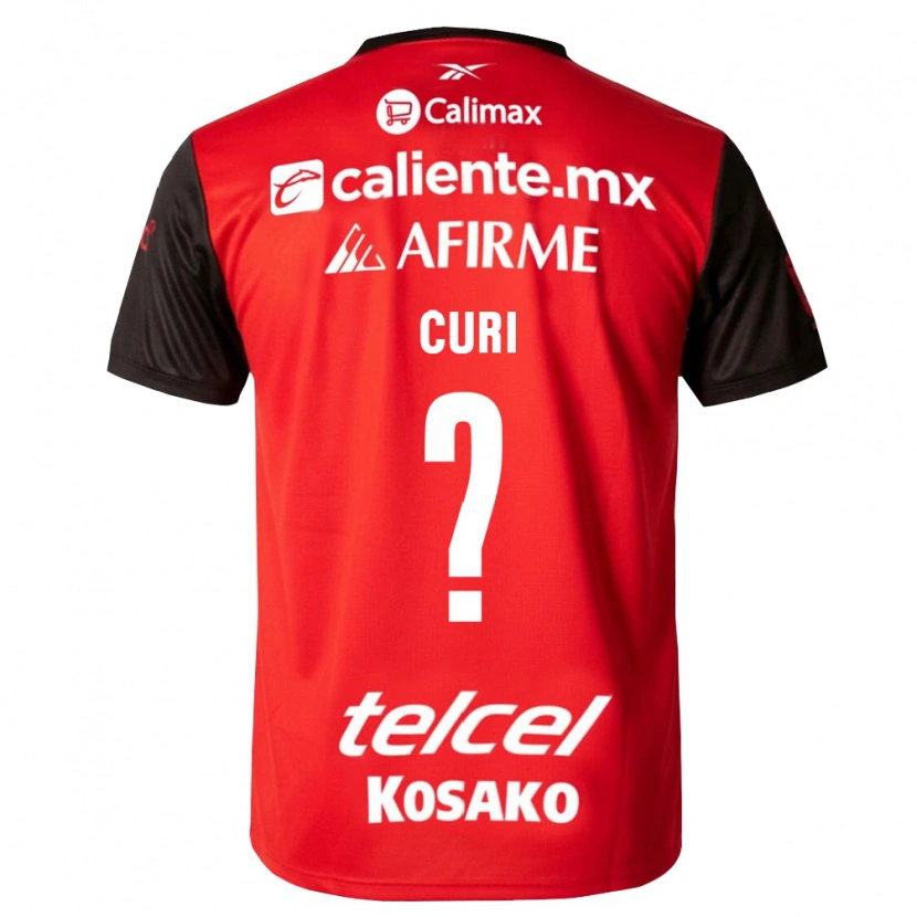 Danxen Mujer Camiseta Sahid Curi #0 Negro Rojo 1ª Equipación 2026/27 La Camisa México