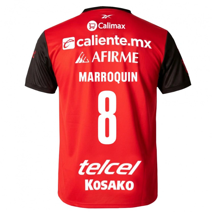 Danxen Mujer Camiseta Ammanda Marroquin #8 Negro Rojo 1ª Equipación 2026/27 La Camisa México