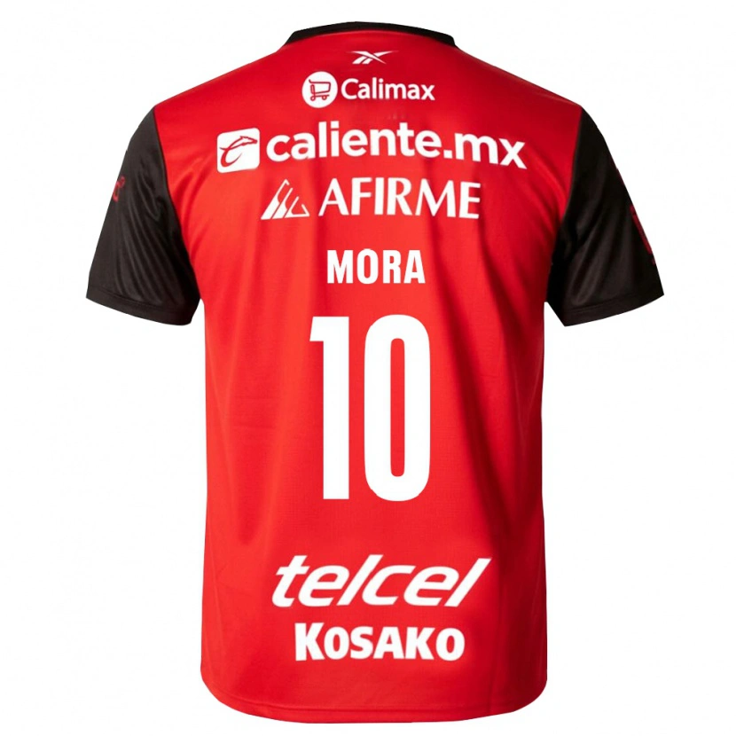 Danxen Mujer Camiseta Gilberto Mora #10 Negro Rojo 1ª Equipación 2026/27 La Camisa México
