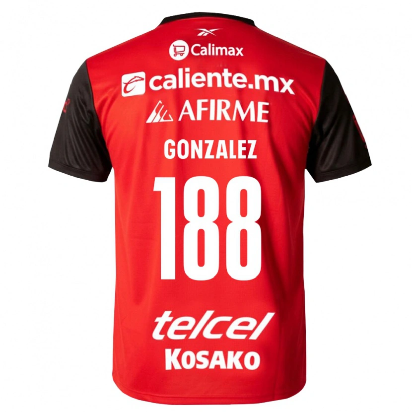 Danxen Mujer Camiseta Jorge González #188 Negro Rojo 1ª Equipación 2026/27 La Camisa México