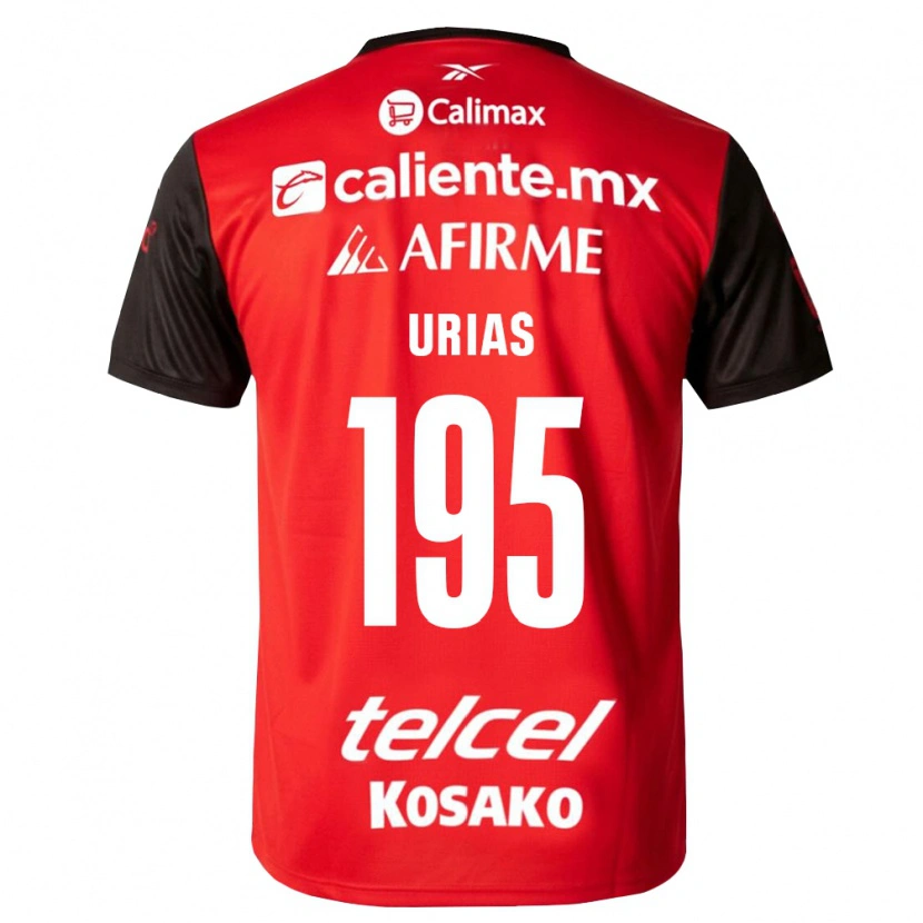 Danxen Mujer Camiseta Héctor Urías #195 Negro Rojo 1ª Equipación 2026/27 La Camisa México