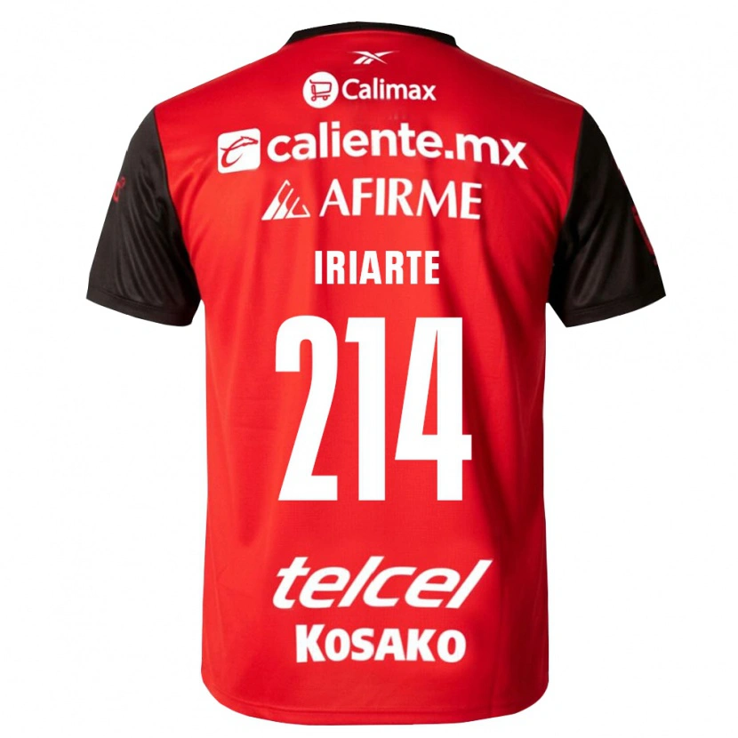 Danxen Mujer Camiseta Oliver Iriarte #214 Negro Rojo 1ª Equipación 2026/27 La Camisa México