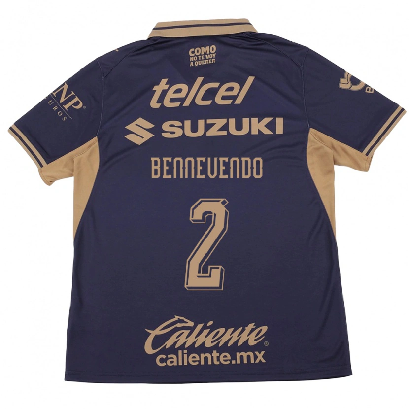 Danxen Mujer Camiseta Pablo Bennevendo #2 Morado Marrón 1ª Equipación 2026/27 La Camisa México