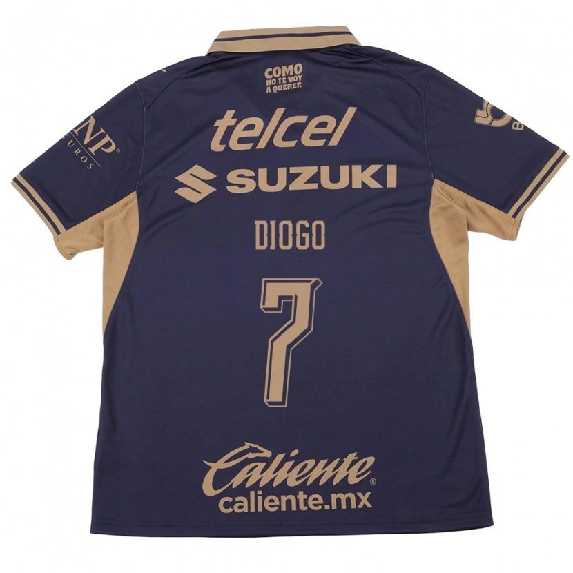 Danxen Mujer Camiseta Diogo #7 Morado Marrón 1ª Equipación 2026/27 La Camisa México