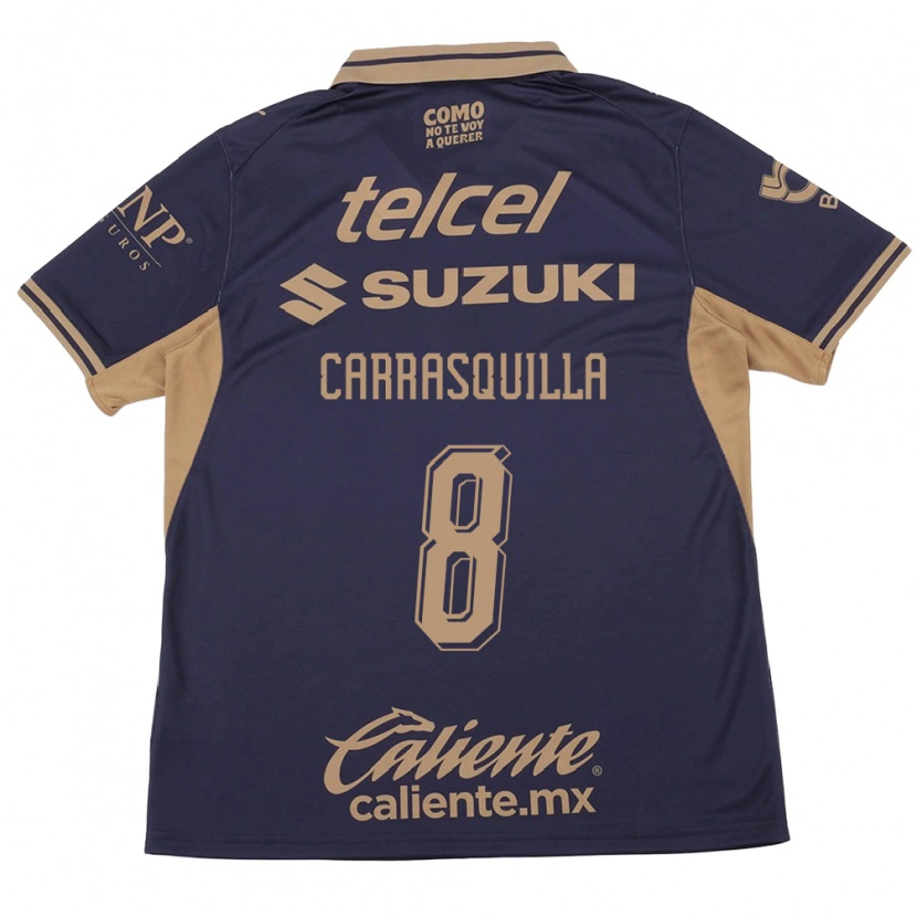 Danxen Mujer Camiseta Adalberto Carrasquilla #8 Morado Marrón 1ª Equipación 2026/27 La Camisa México