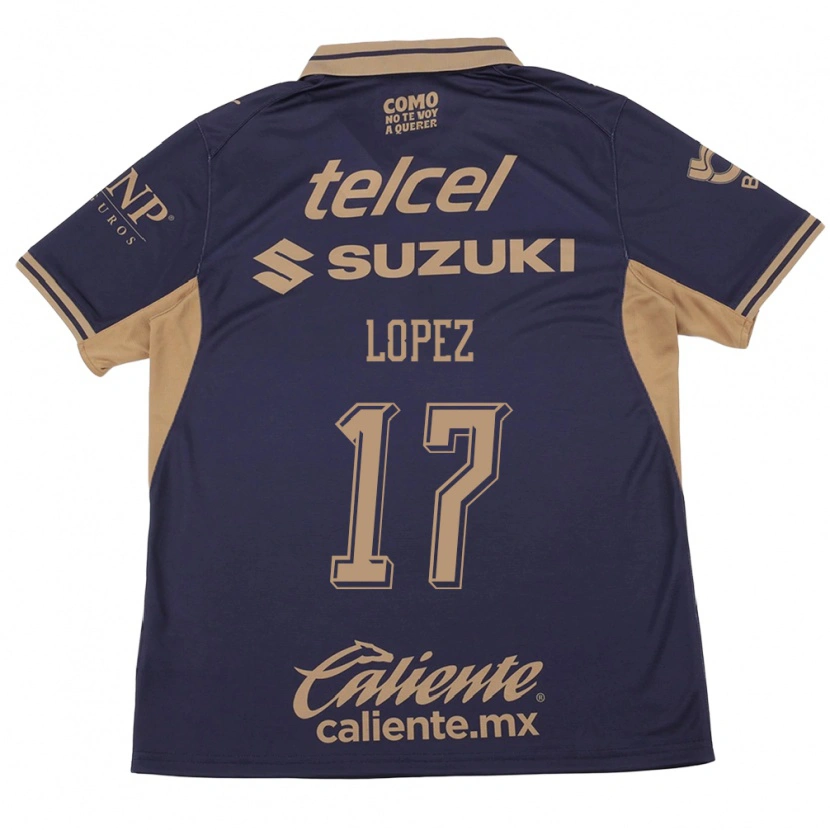 Danxen Mujer Camiseta Leonel Lopez #17 Morado Marrón 1ª Equipación 2026/27 La Camisa México