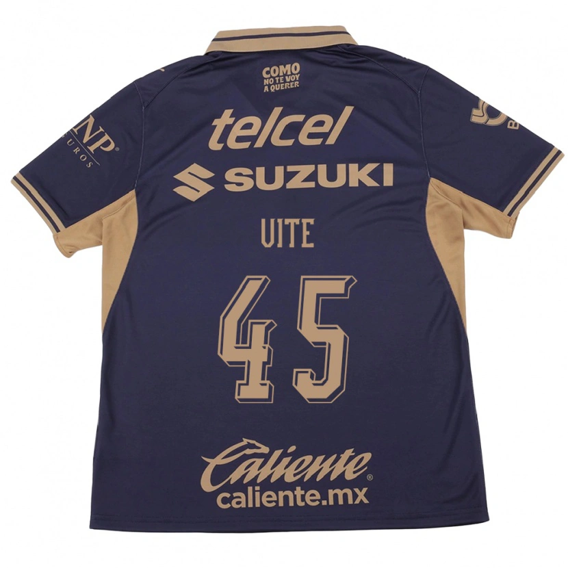 Danxen Mujer Camiseta Pedro Vite #45 Morado Marrón 1ª Equipación 2026/27 La Camisa México