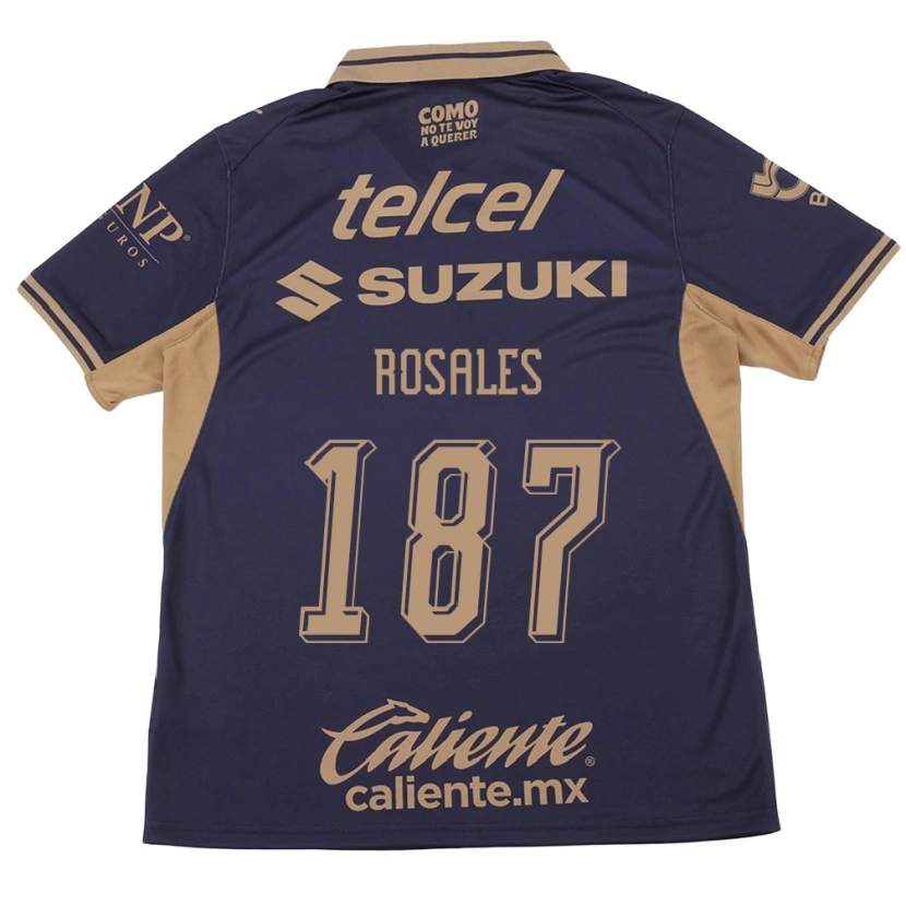 Danxen Mujer Camiseta Alonso Rosales #187 Morado Marrón 1ª Equipación 2026/27 La Camisa México