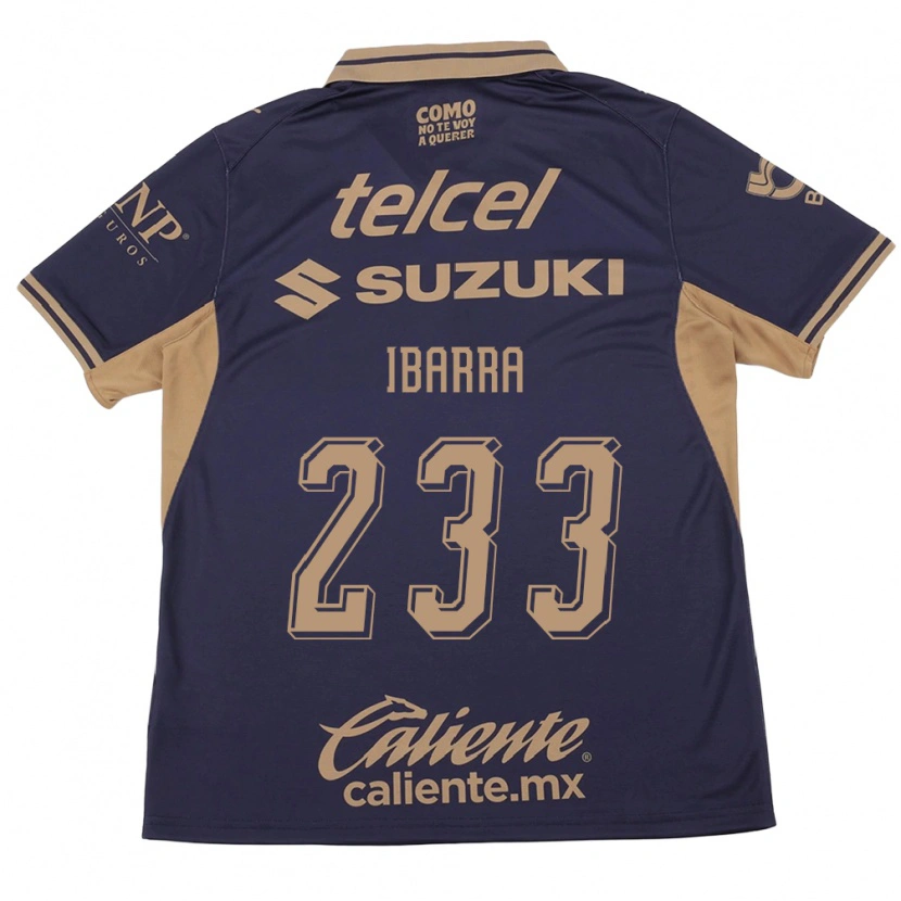 Danxen Mujer Camiseta Pablo Ibarra #233 Morado Marrón 1ª Equipación 2026/27 La Camisa México