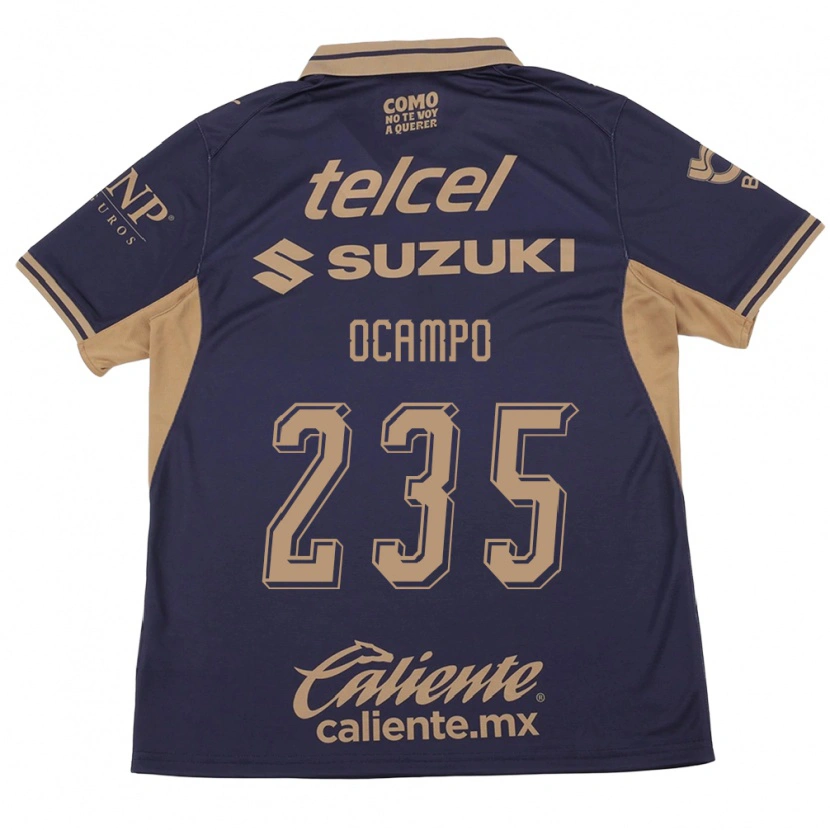Danxen Mujer Camiseta Johan Ocampo #235 Morado Marrón 1ª Equipación 2026/27 La Camisa México