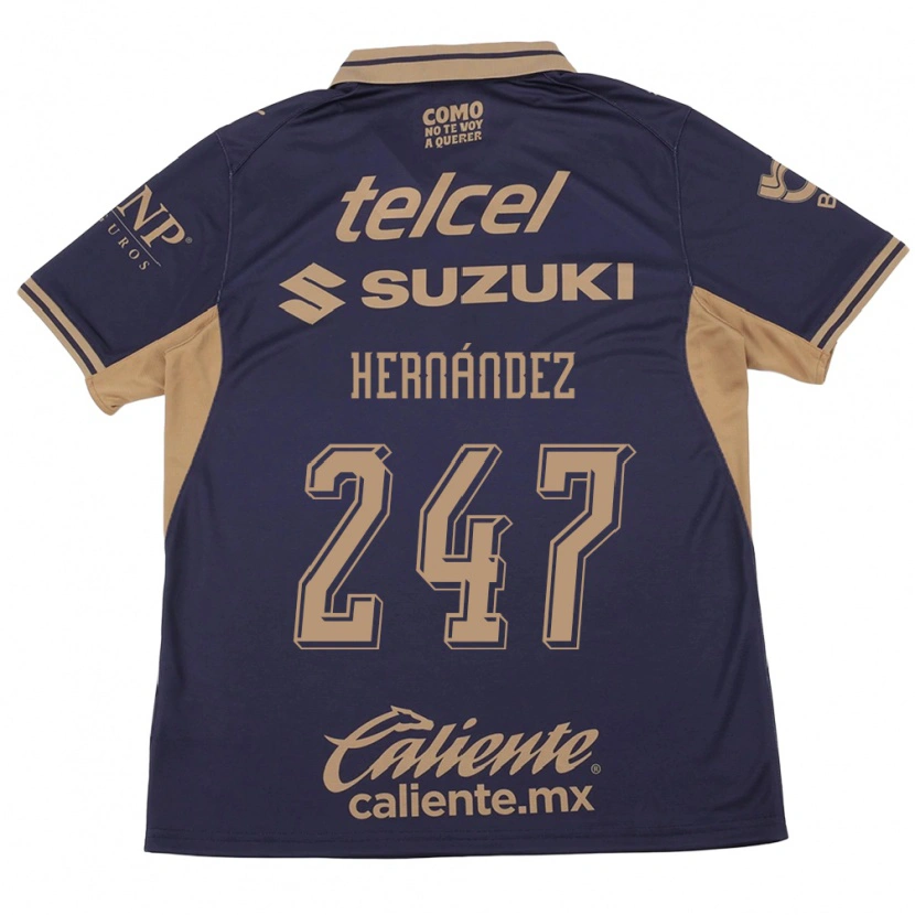 Danxen Mujer Camiseta Oswaldo Hernández #247 Morado Marrón 1ª Equipación 2026/27 La Camisa México