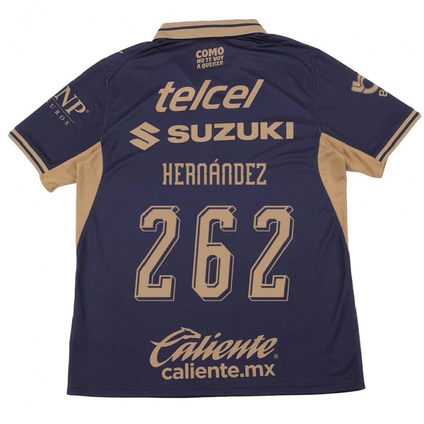 Danxen Mujer Camiseta Roberto Hernández #262 Morado Marrón 1ª Equipación 2026/27 La Camisa México