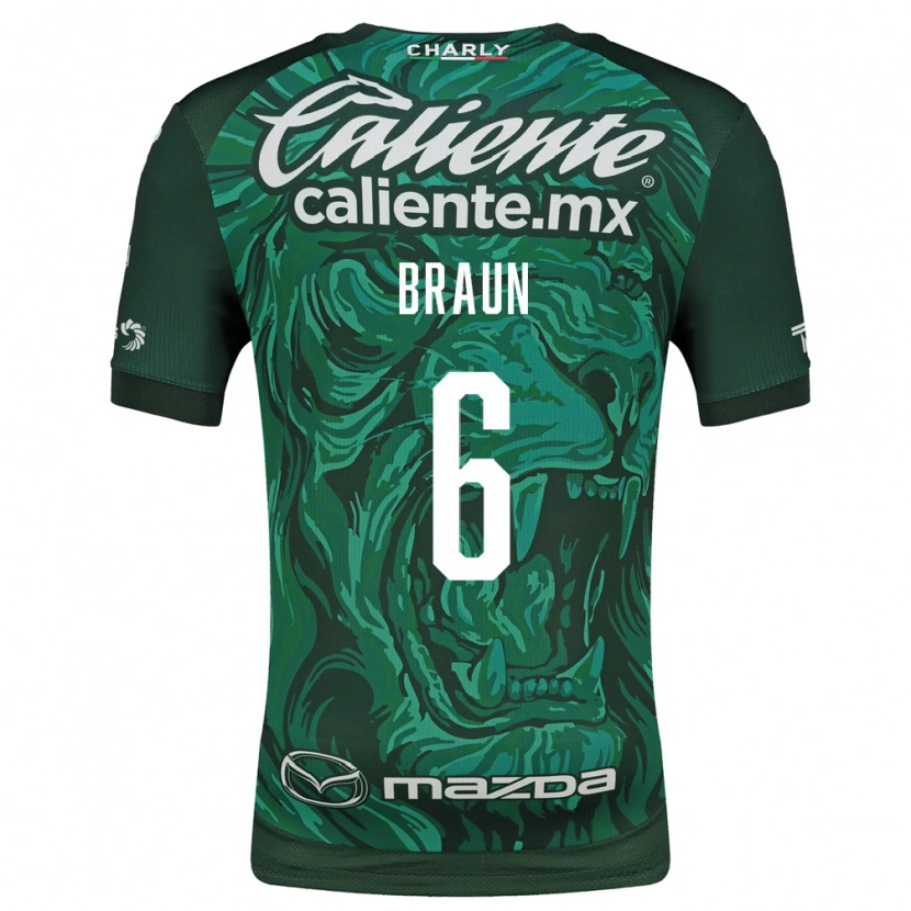 Danxen Mujer Camiseta Sophia Braun #6 Verde Negro 1ª Equipación 2026/27 La Camisa México