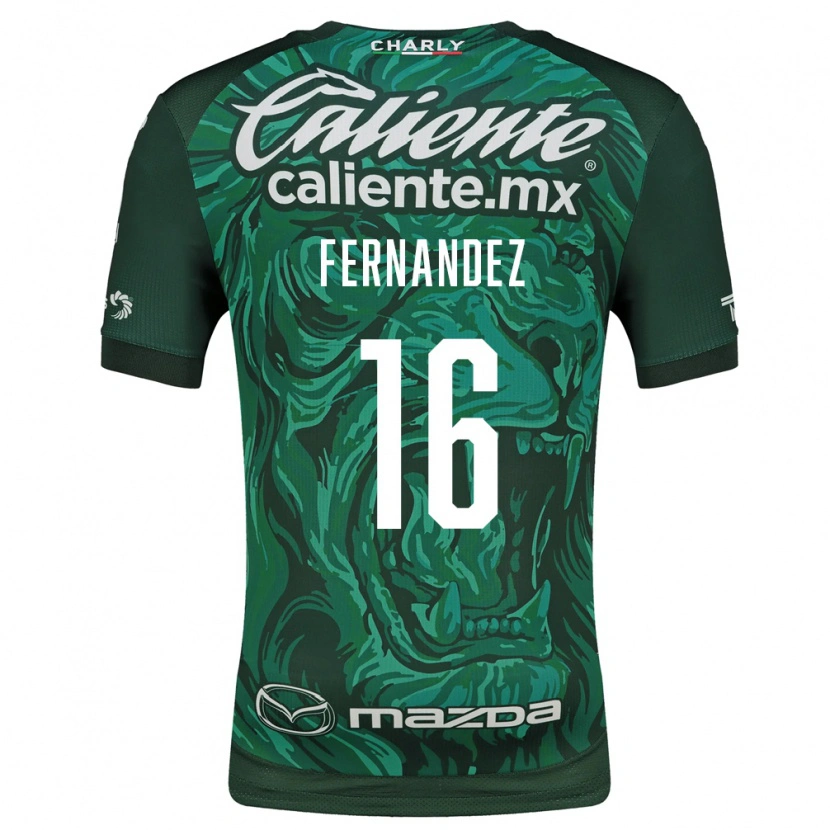 Danxen Mujer Camiseta Omar Fernández #16 Verde Negro 1ª Equipación 2026/27 La Camisa México
