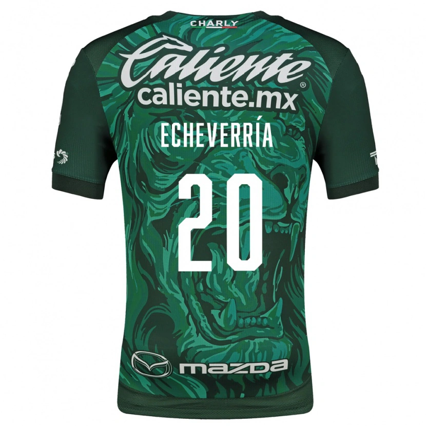 Danxen Mujer Camiseta Rodrigo Echeverría #20 Verde Negro 1ª Equipación 2026/27 La Camisa México