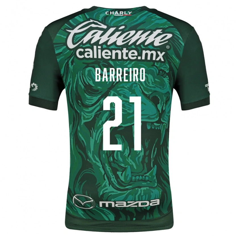 Danxen Mujer Camiseta Stiven Barreiro #21 Verde Negro 1ª Equipación 2026/27 La Camisa México