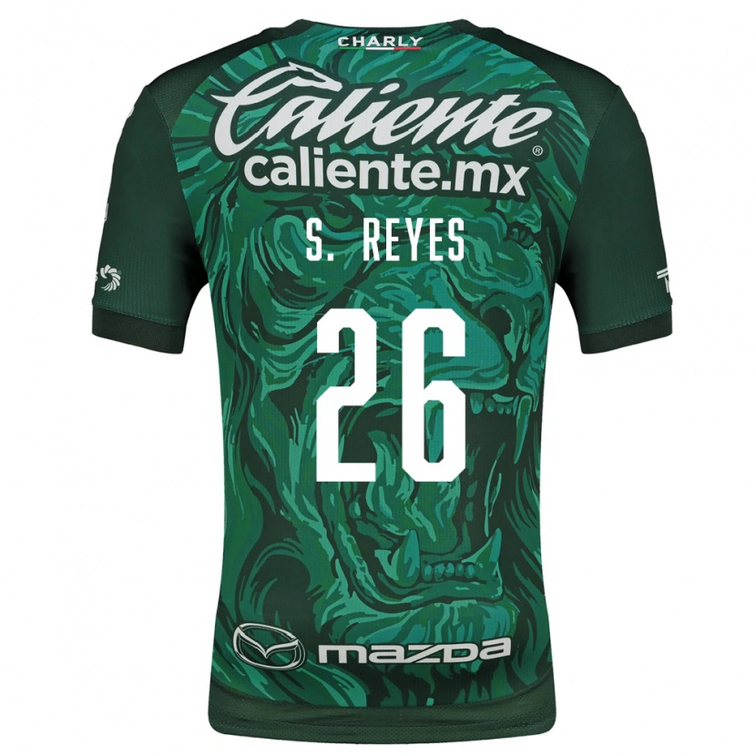 Danxen Mujer Camiseta Salvador Reyes #26 Verde Negro 1ª Equipación 2026/27 La Camisa México