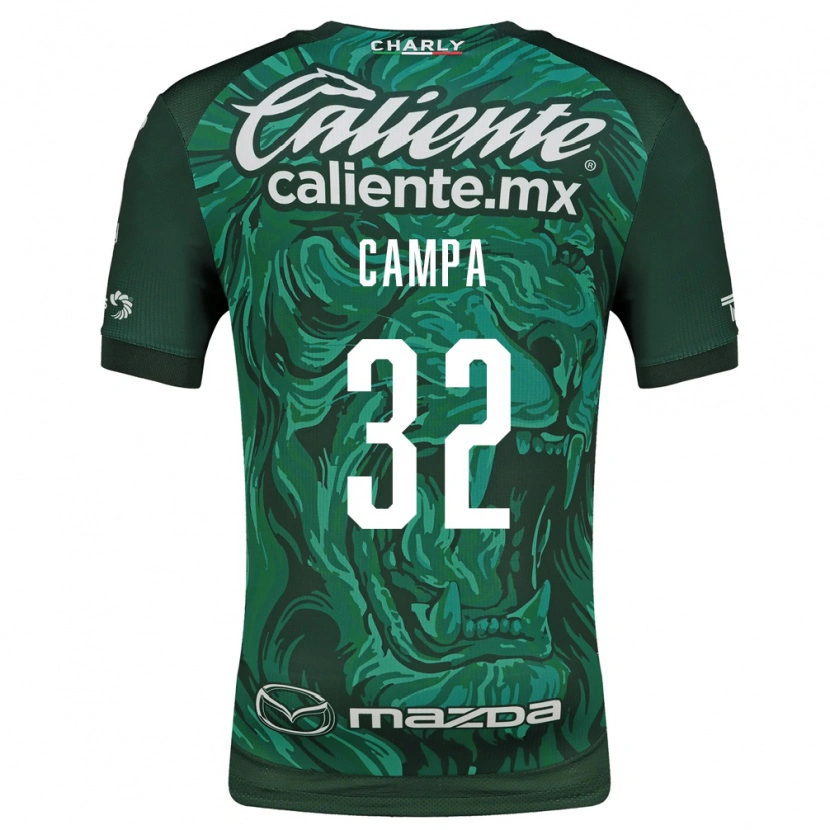 Danxen Mujer Camiseta Ana Campa #32 Verde Negro 1ª Equipación 2026/27 La Camisa México