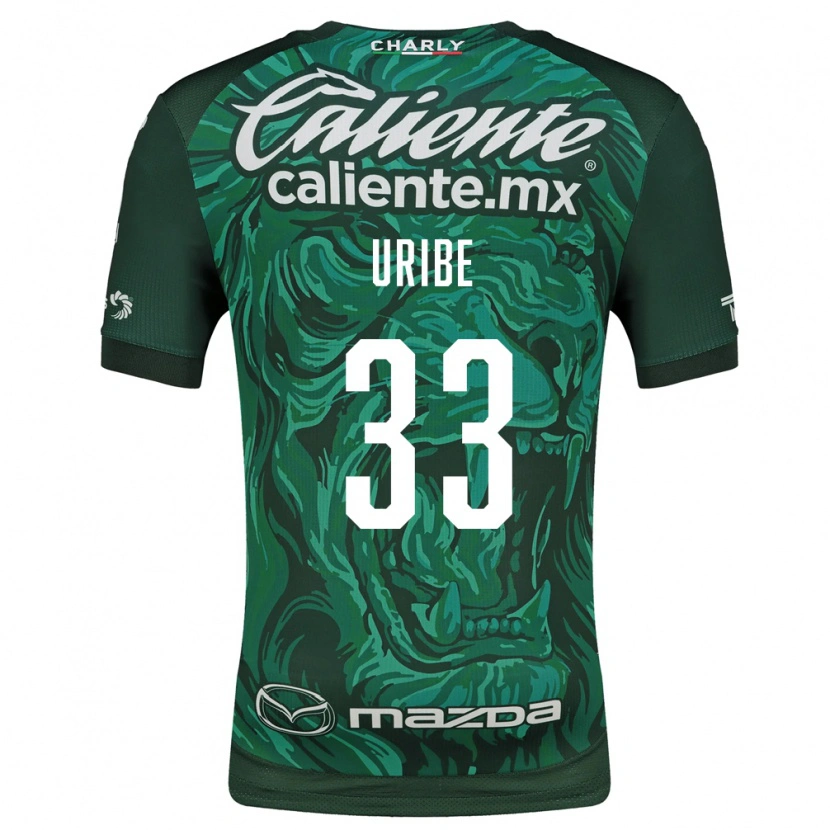 Danxen Mujer Camiseta Héctor Uribe #33 Verde Negro 1ª Equipación 2026/27 La Camisa México