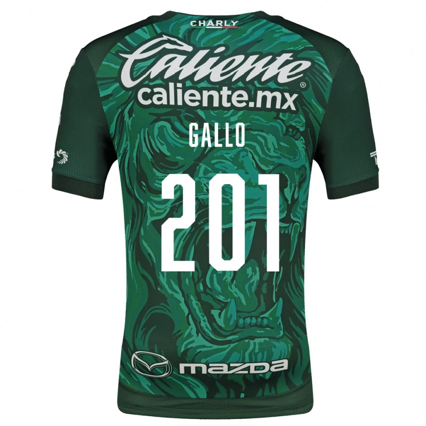 Danxen Mujer Camiseta Andrés Gallo #201 Verde Negro 1ª Equipación 2026/27 La Camisa México