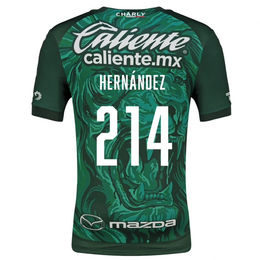 Danxen Mujer Camiseta Iván Hernández #214 Verde Negro 1ª Equipación 2026/27 La Camisa México