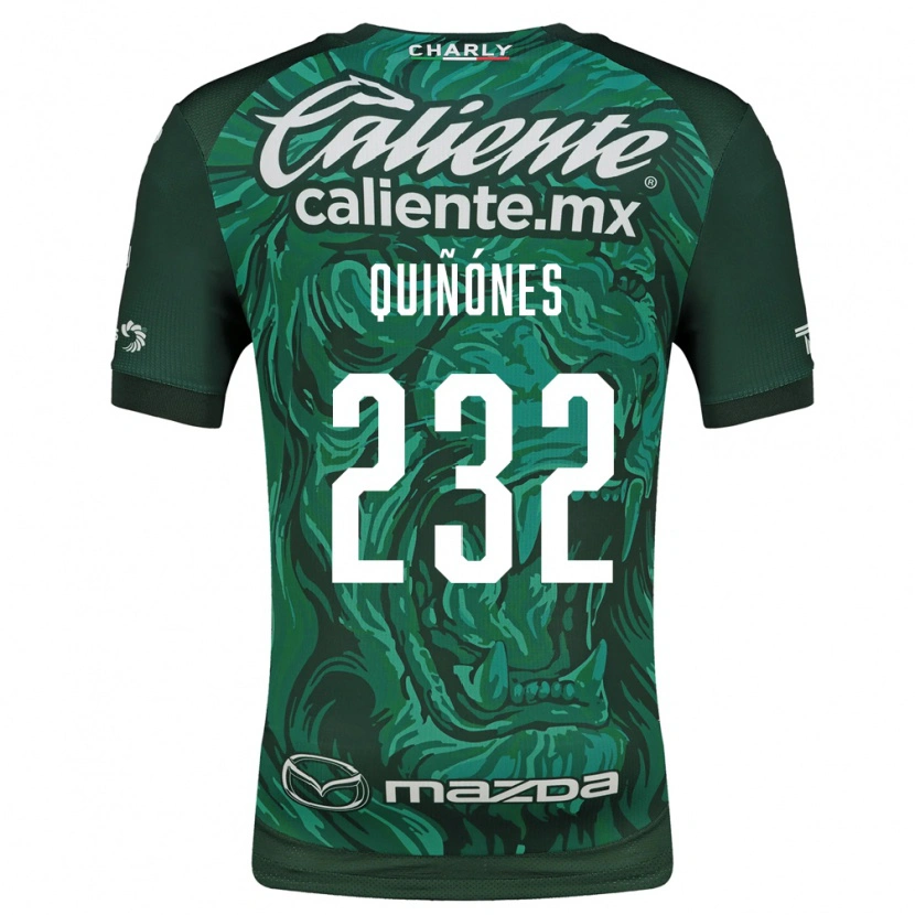 Danxen Mujer Camiseta Jorge Quiñónes #232 Verde Negro 1ª Equipación 2026/27 La Camisa México