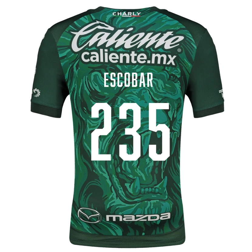 Danxen Mujer Camiseta Erik Escobar #235 Verde Negro 1ª Equipación 2026/27 La Camisa México