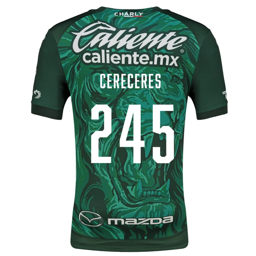 Danxen Mujer Camiseta Thomas Cereceres #245 Verde Negro 1ª Equipación 2026/27 La Camisa México