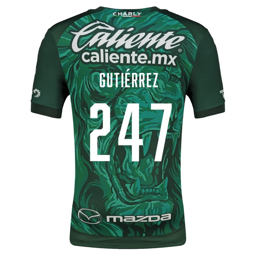 Danxen Mujer Camiseta Brandón Gutiérrez #247 Verde Negro 1ª Equipación 2026/27 La Camisa México