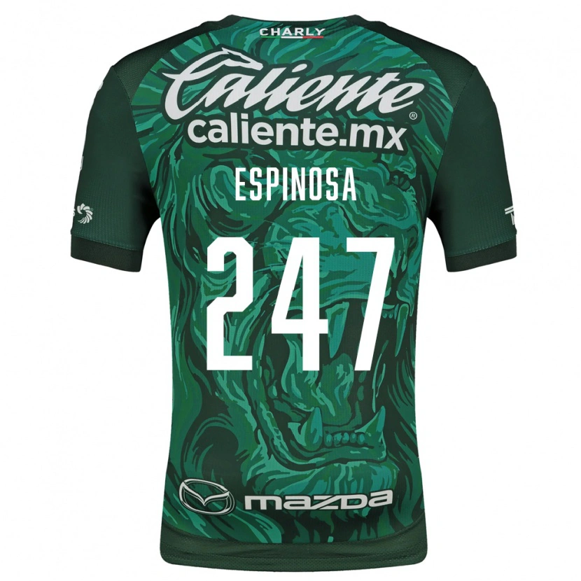 Danxen Mujer Camiseta Issac Espinosa #247 Verde Negro 1ª Equipación 2026/27 La Camisa México