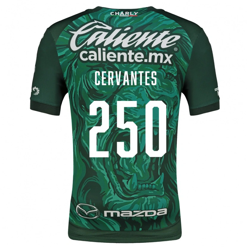 Danxen Mujer Camiseta Christian Cervantes #250 Verde Negro 1ª Equipación 2026/27 La Camisa México